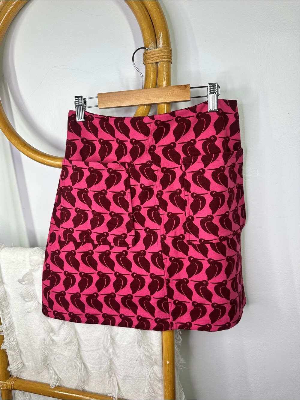 Anthropologie Maeve Pink Colette Skirt sz S